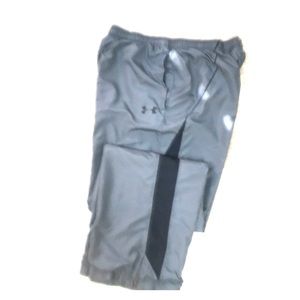 MENS LARGE LOOSE UNDER ARMOUR WINDBREAKER PANTS.